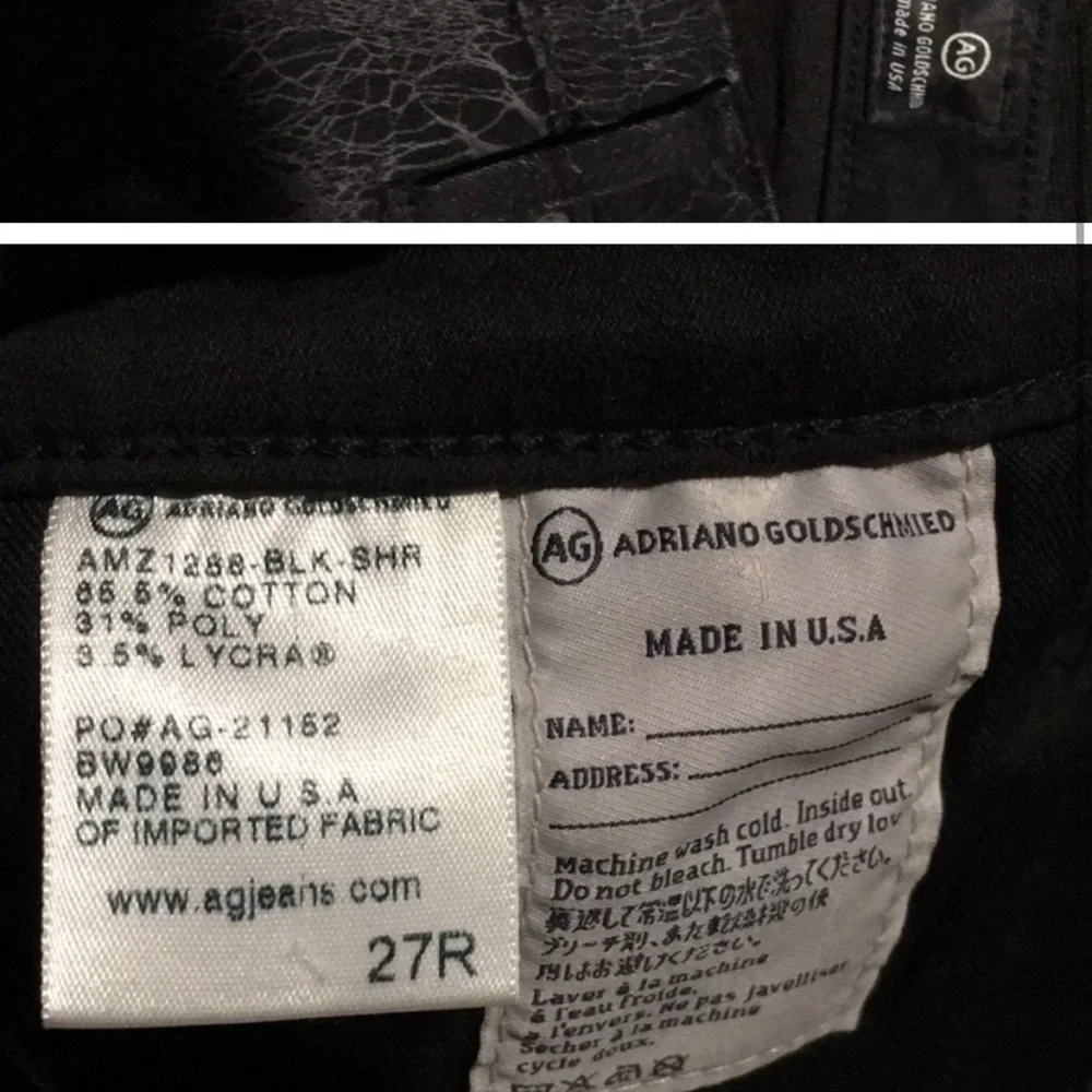 Adriano Goldschmied. Black print skinny. - Picture 3 of 5